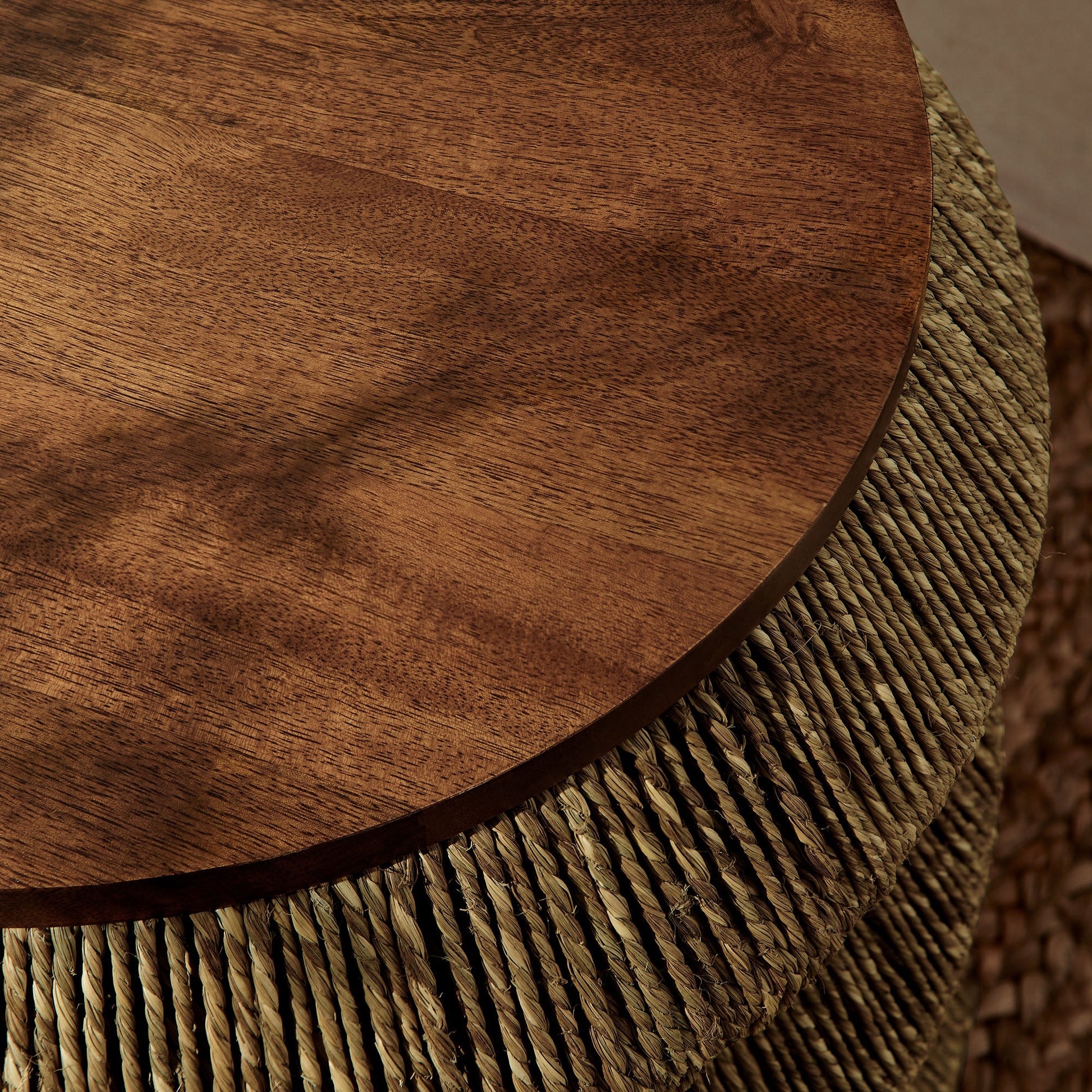 Maris Seagrass Wood End Table