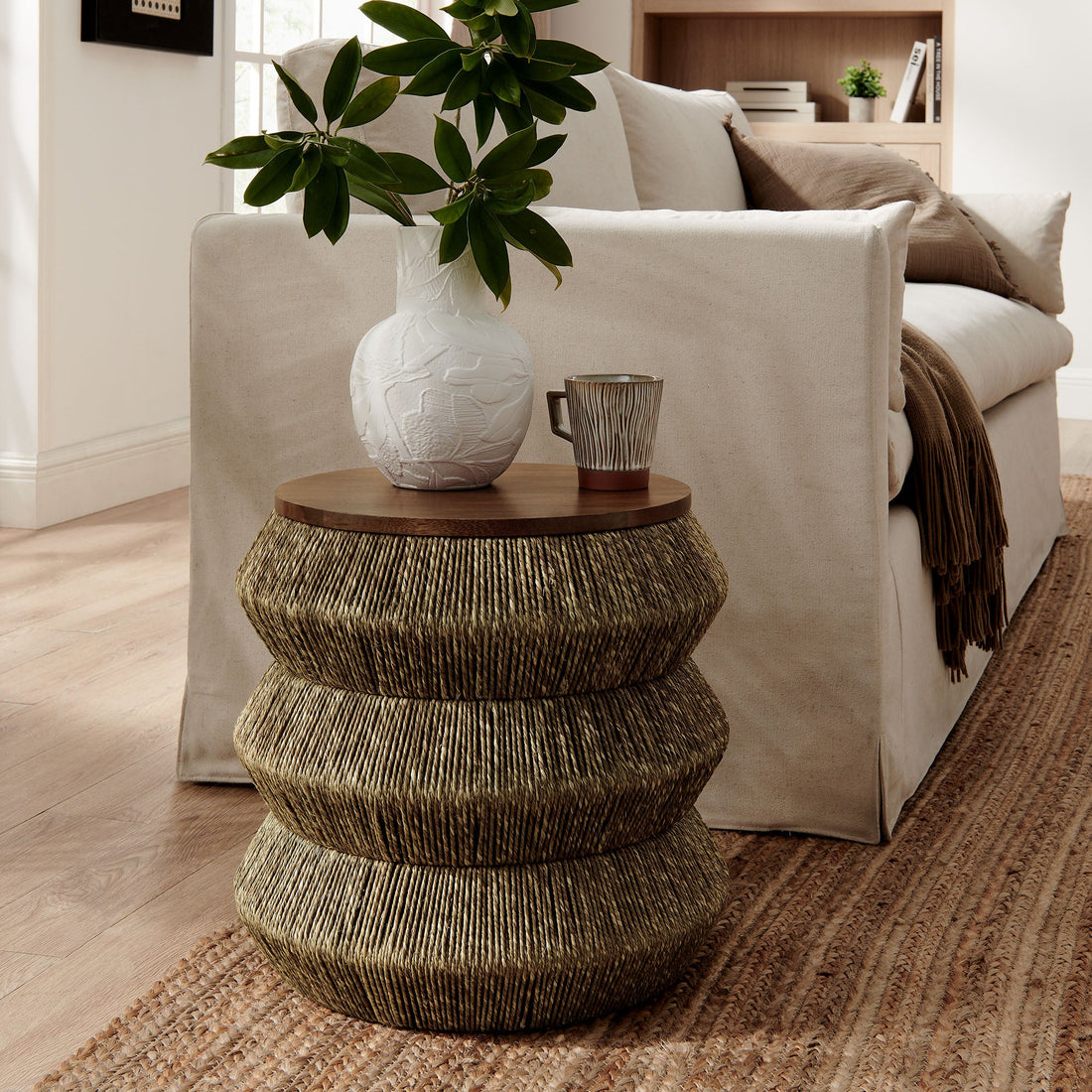 Maris Seagrass Wood End Table