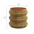 Maris Seagrass Wood End Table