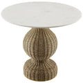 Marble Seagrass 36" Dining Table