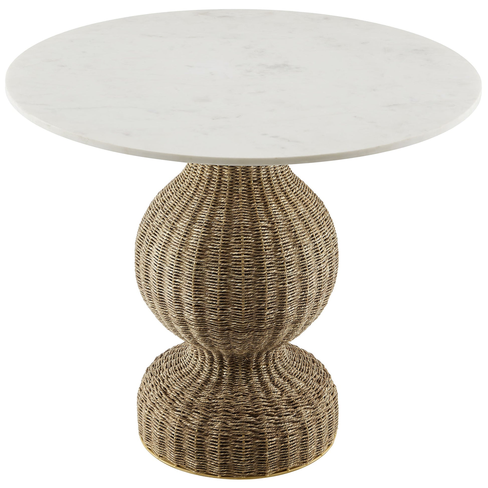 Marble Seagrass 36" Dining Table