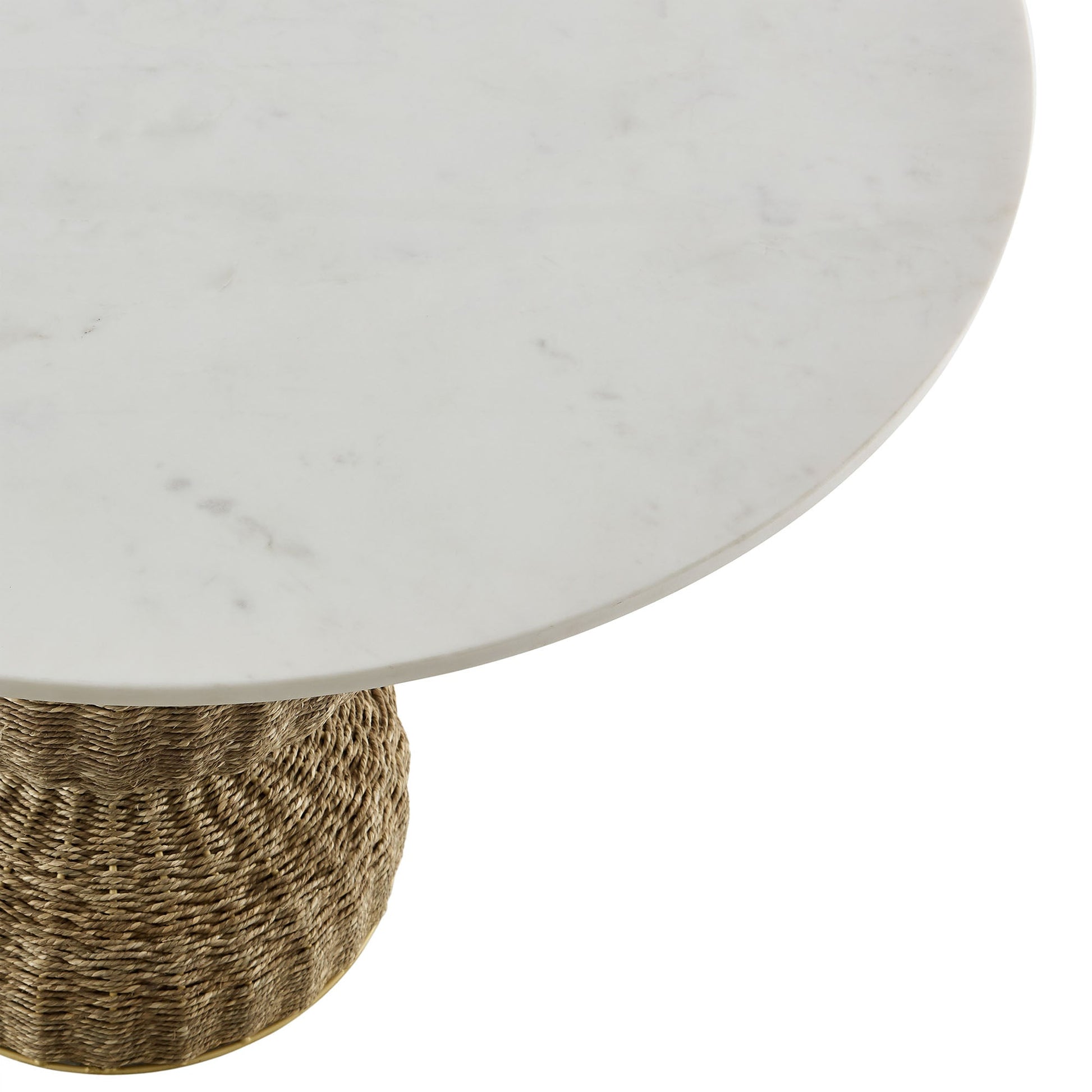 Marble Seagrass 36" Dining Table