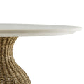 Marble Seagrass 36" Dining Table