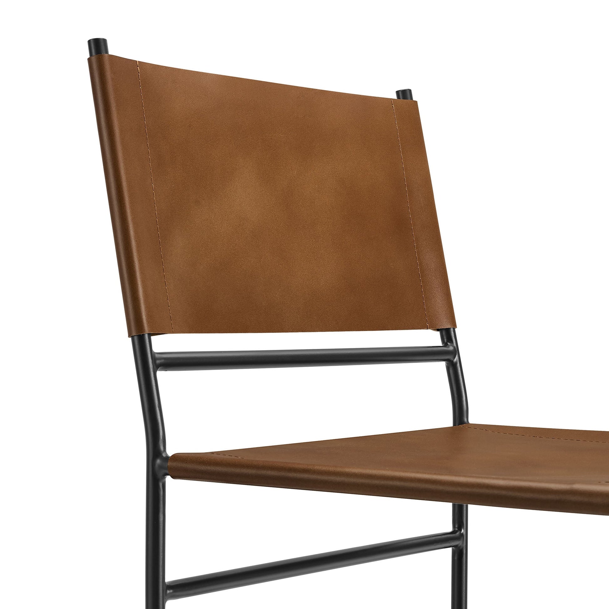 Leather Metal Dining Chair