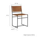 Leather Metal Dining Chair