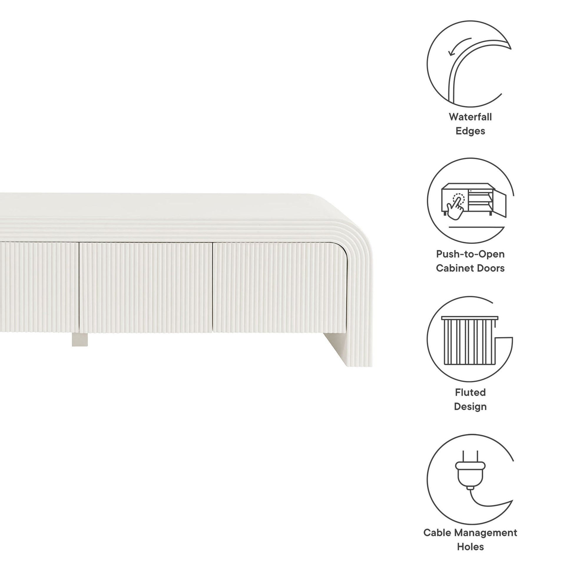 Modway Waterflute 68" TV Stand