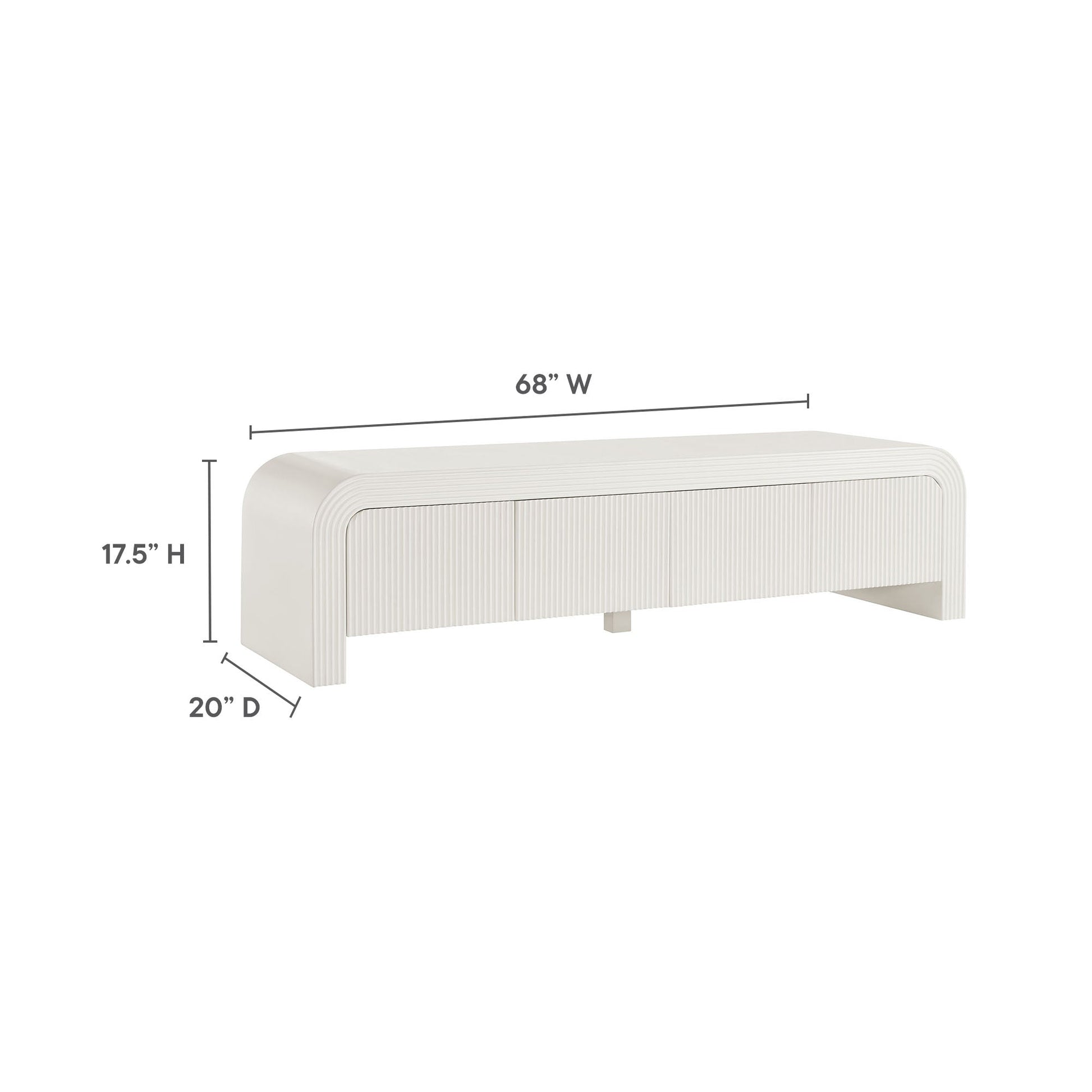 Modway Waterflute 68" TV Stand