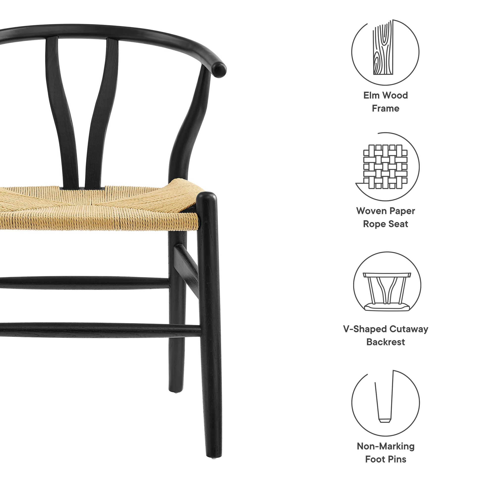 29-inch Amish Wood Dining Chair