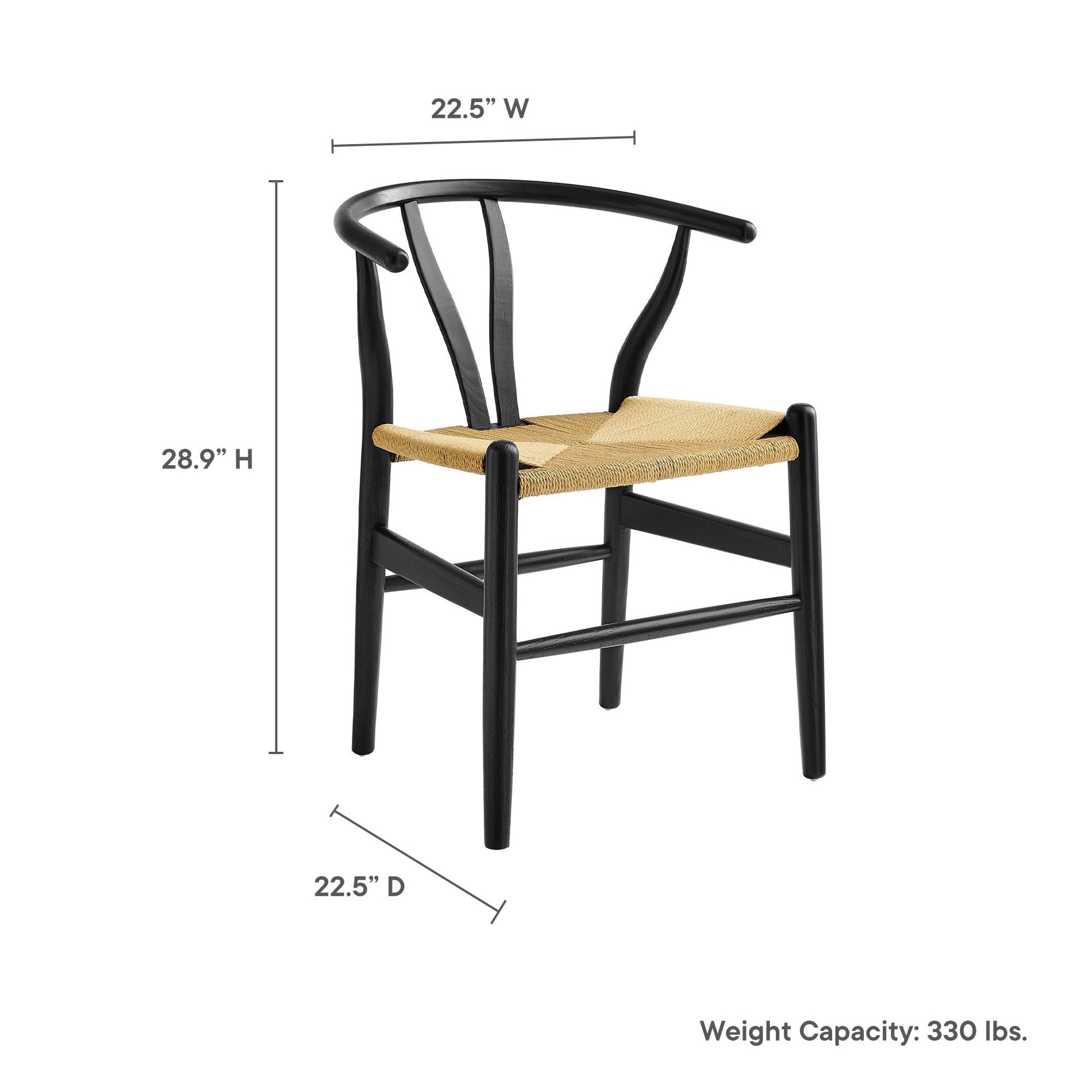 29-inch Amish Wood Dining Chair