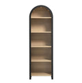 Narrow Black Bookcase