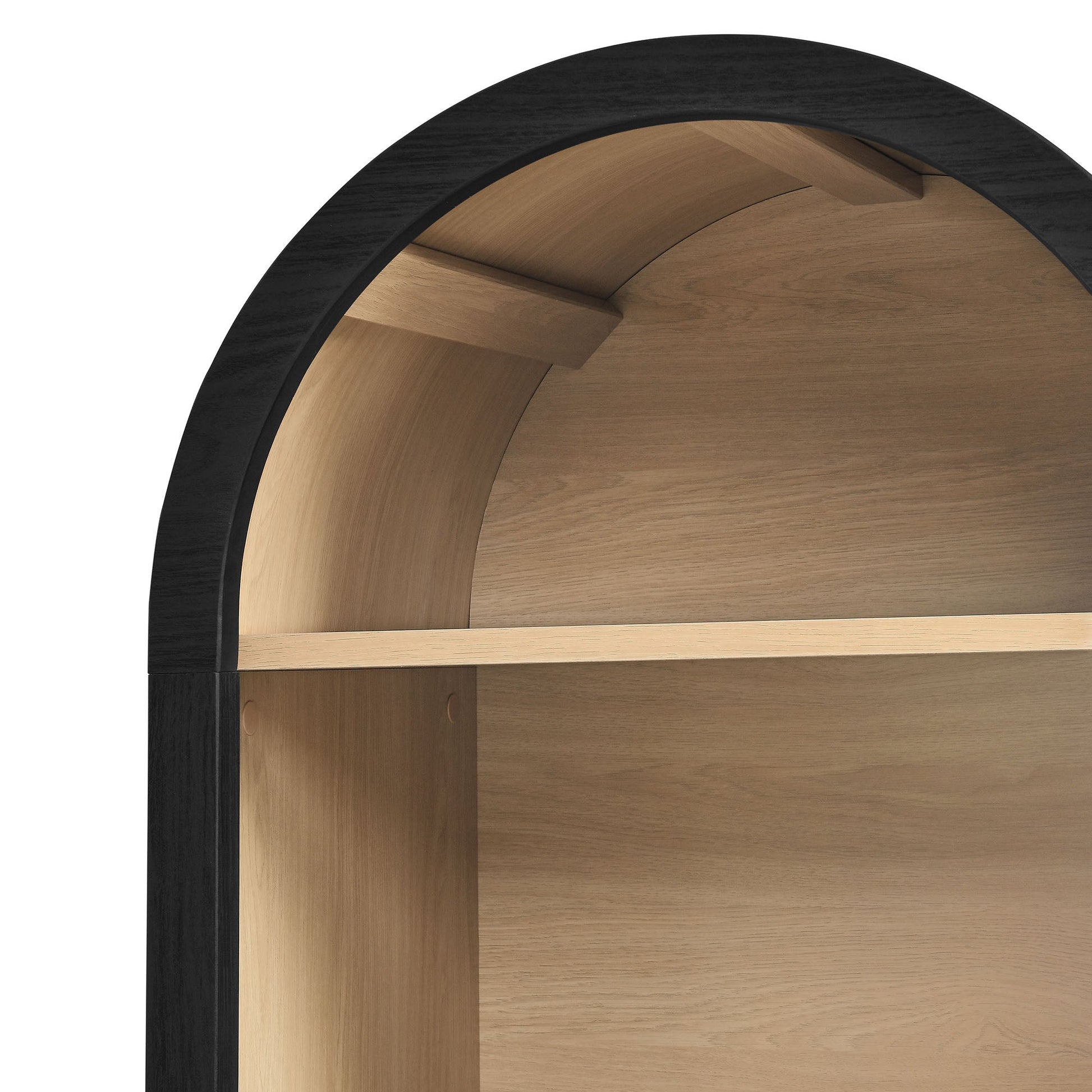 Narrow Black Bookcase