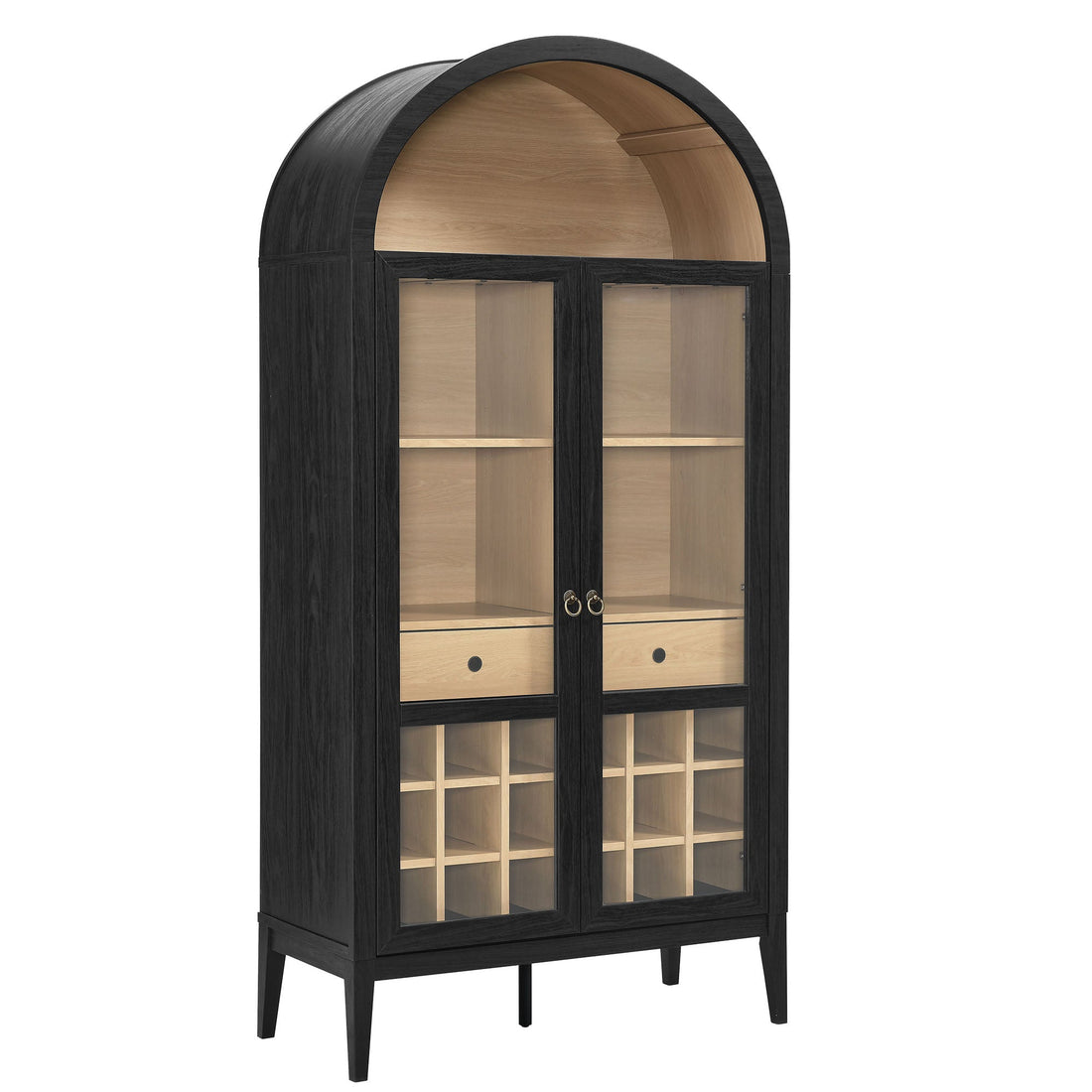 Stylish Nolan Arched Bar Cabinet for Modern Home Decor