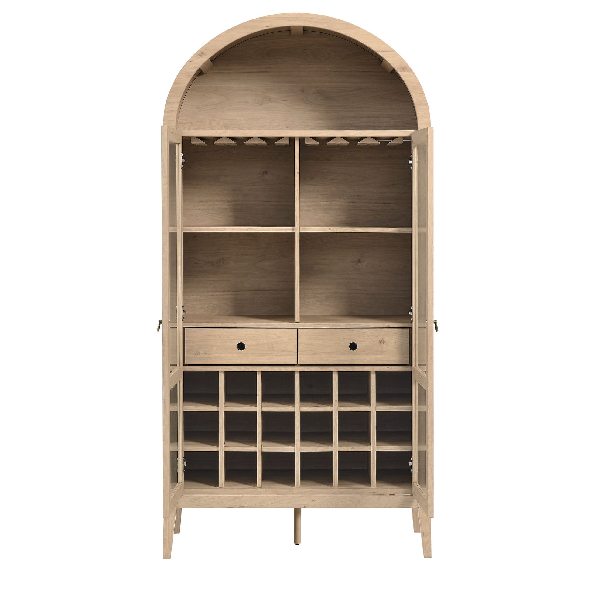 Stylish Nolan Arched Bar Cabinet for Modern Home Decor