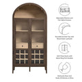 Stylish Nolan Arched Bar Cabinet for Modern Home Decor