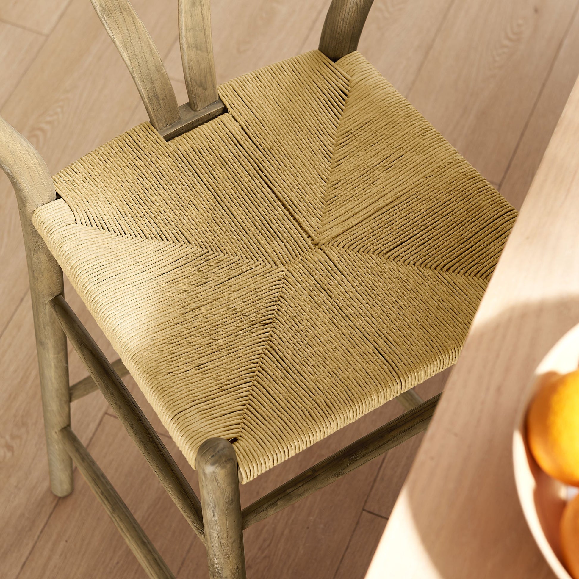 Amish Wood Bar Stool Chair