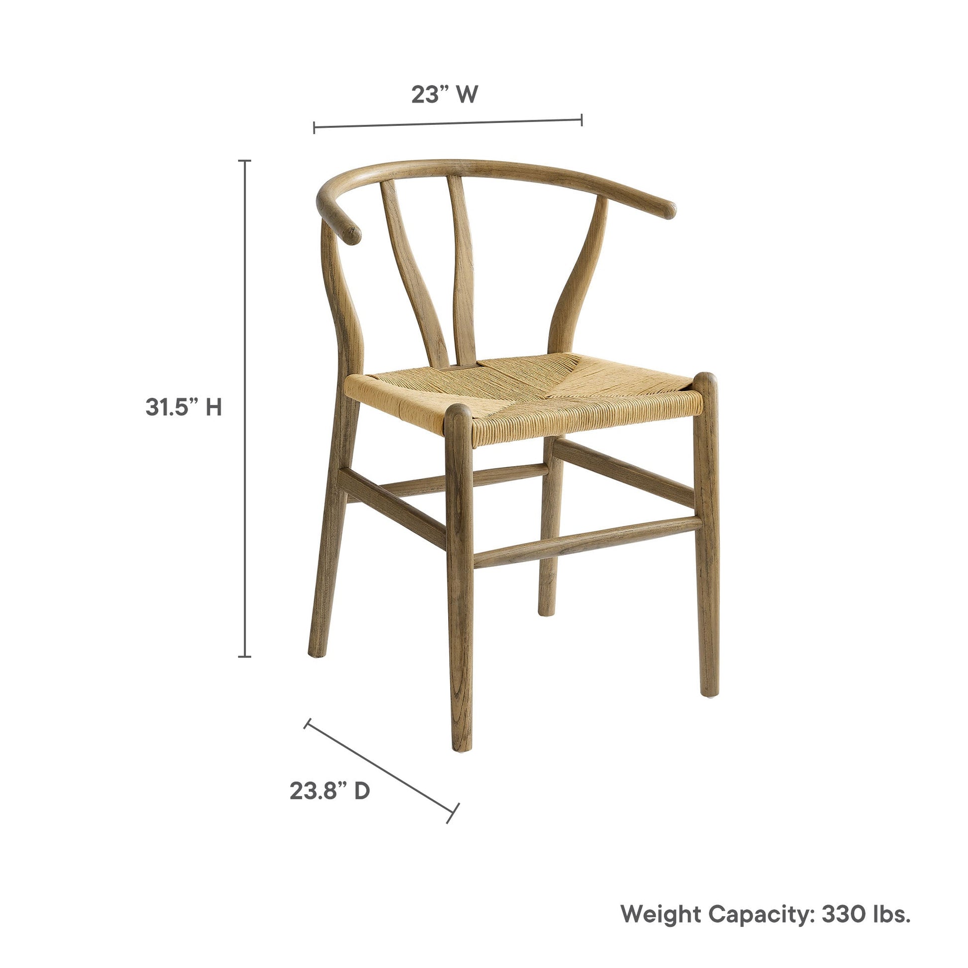 Stylish Amish 32" Wooden Dining Chair - Modern Accent Seating