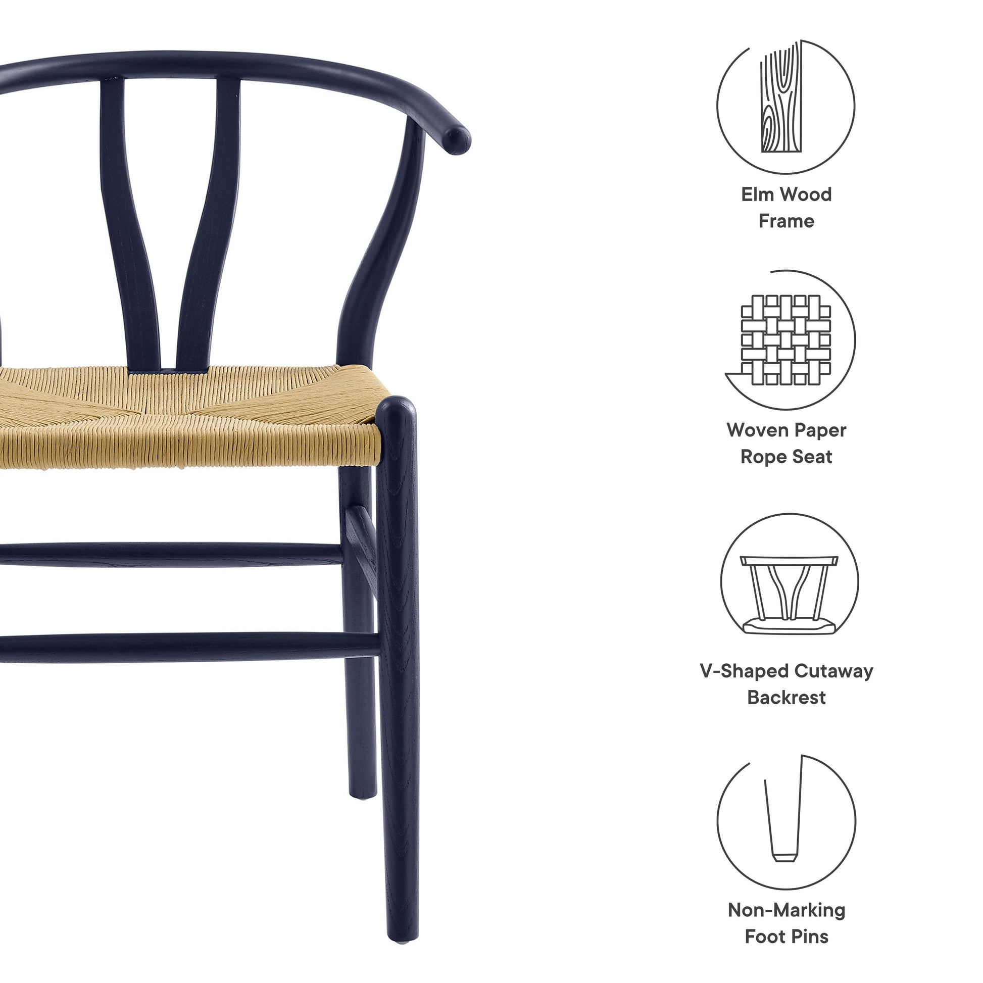 Stylish Amish 32" Wooden Dining Chair - Modern Accent Seating