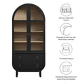 Nyx Black Arched Display Cabinet