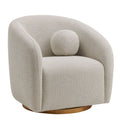 Holland Swivel Chenille Armchair