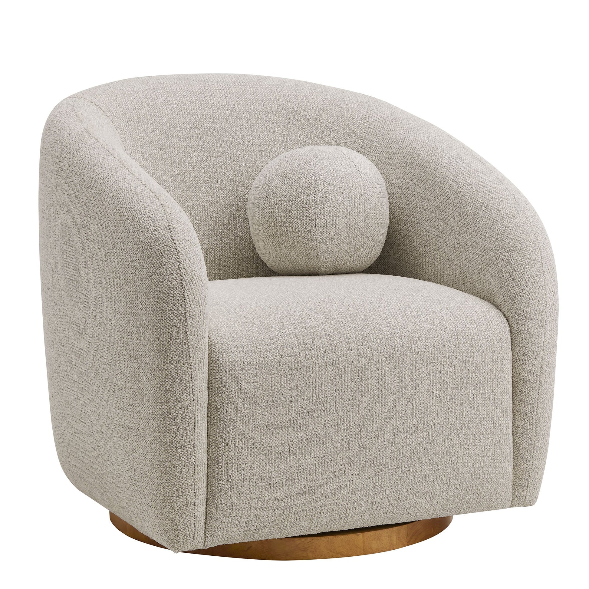 Holland Swivel Chenille Armchair