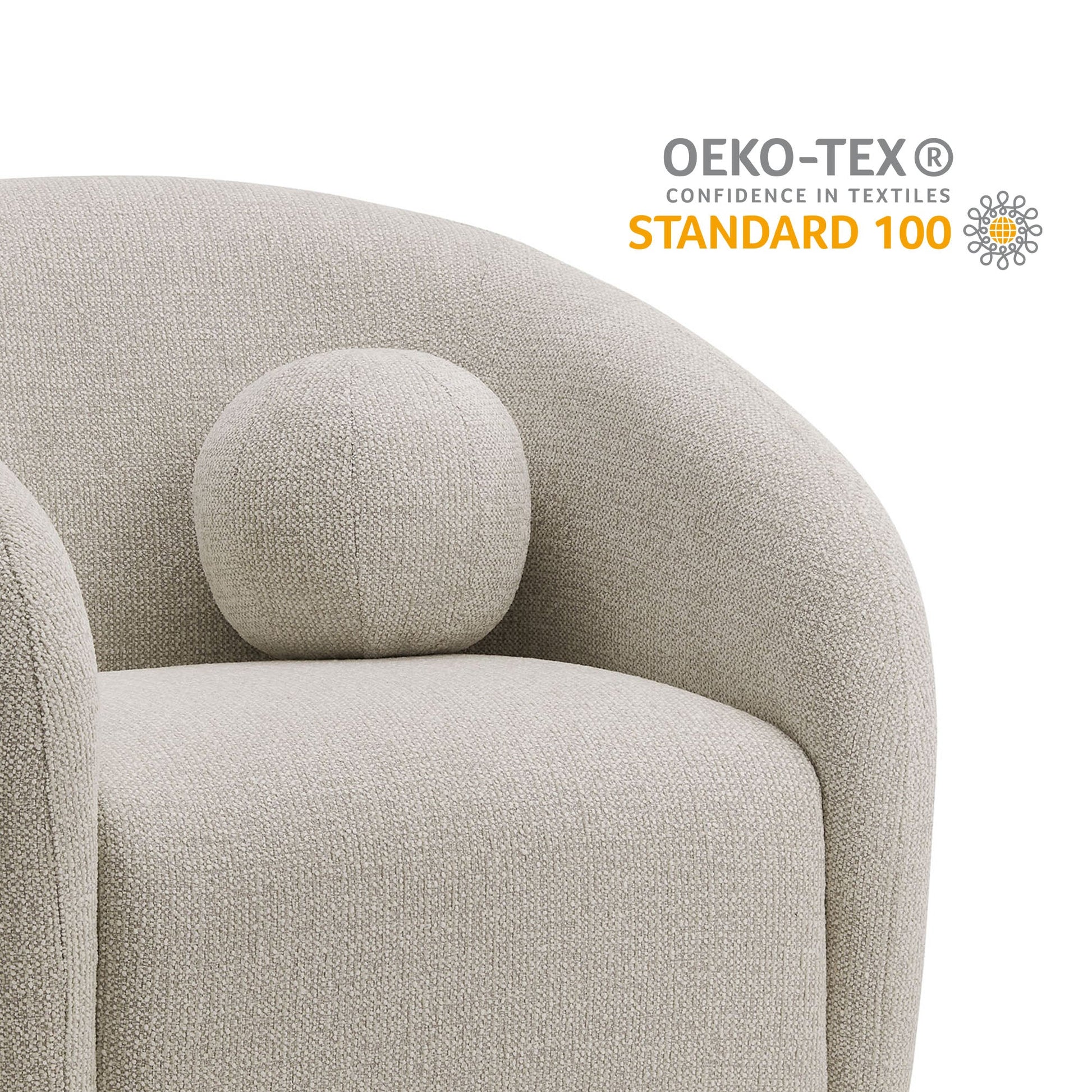 Holland Swivel Chenille Armchair