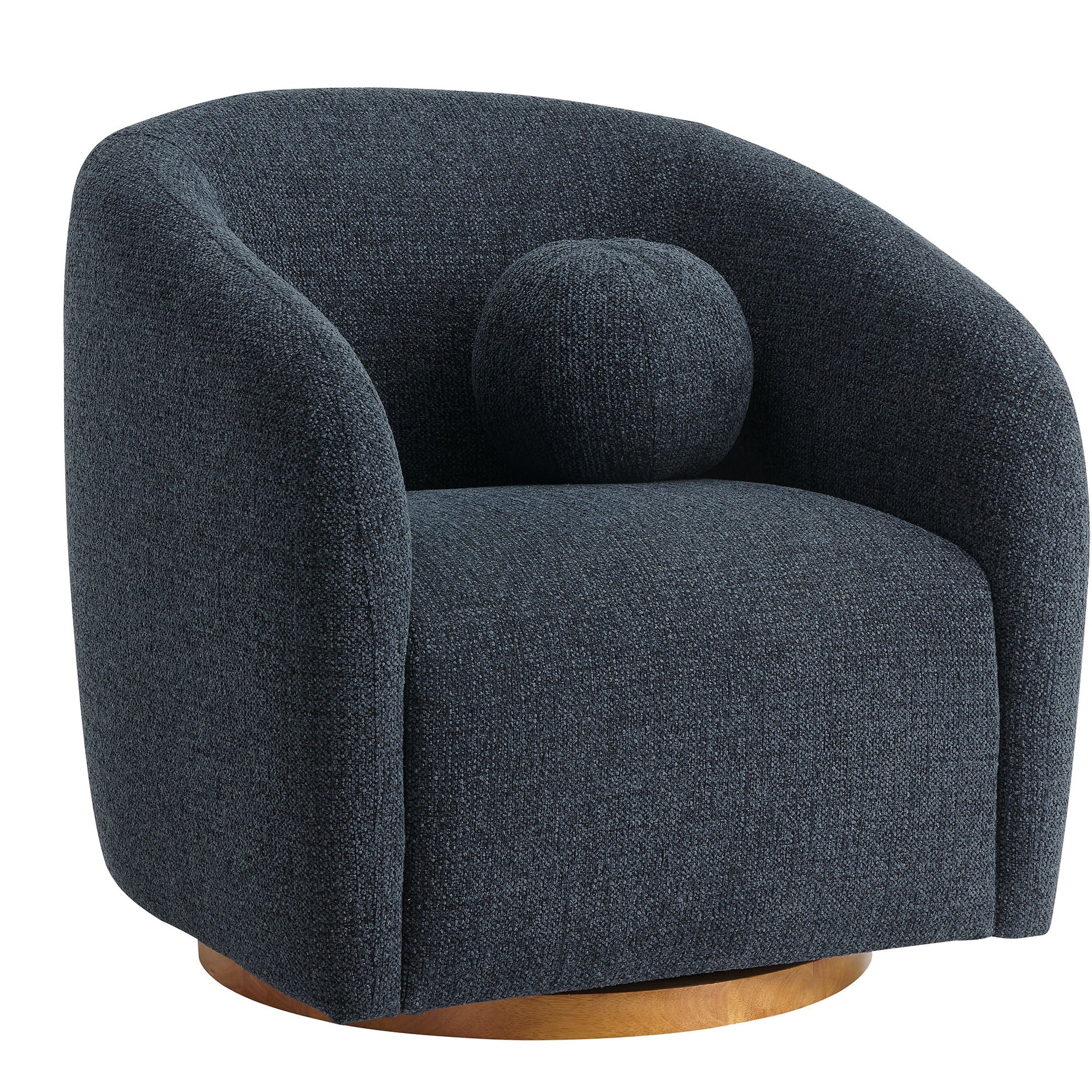 Holland Swivel Chenille Armchair