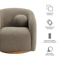 Holland Swivel Chenille Armchair