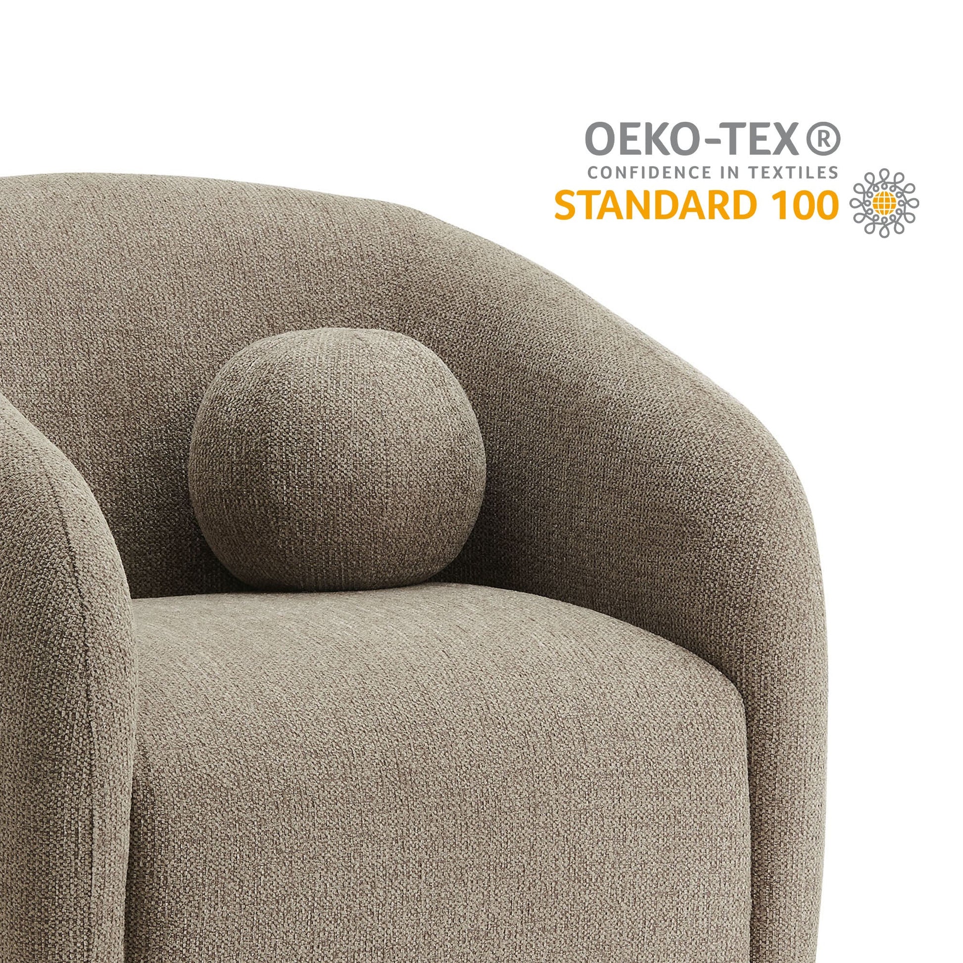 Holland Swivel Chenille Armchair
