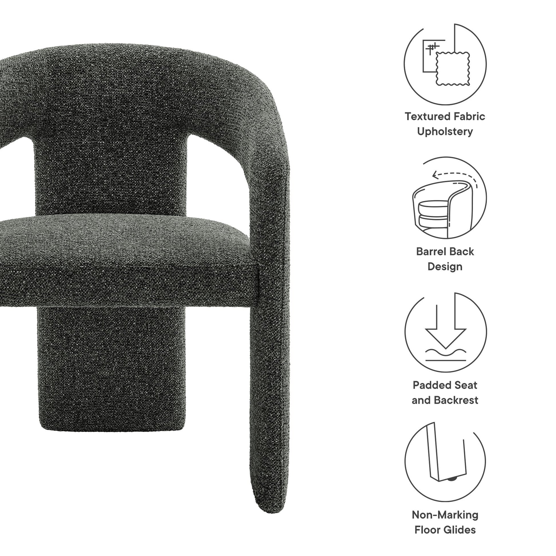 Oslo Barrel Fabric Accent Chair