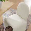 Junia Boucle Upholstered Arch Dining Chair