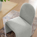 Junia Boucle Upholstered Arch Dining Chair