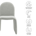 Junia Boucle Upholstered Arch Dining Chair