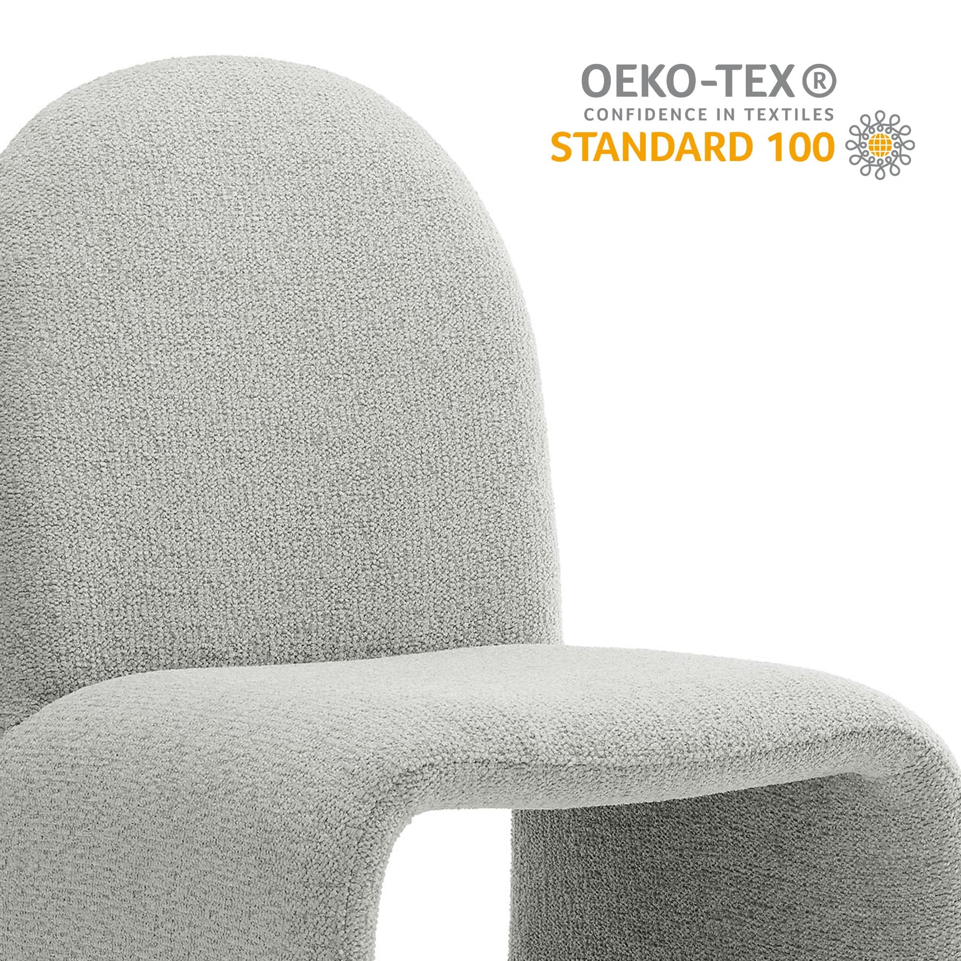 Junia Boucle Upholstered Arch Dining Chair