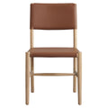 Dover Wood Vegan Leather Dining Chairs