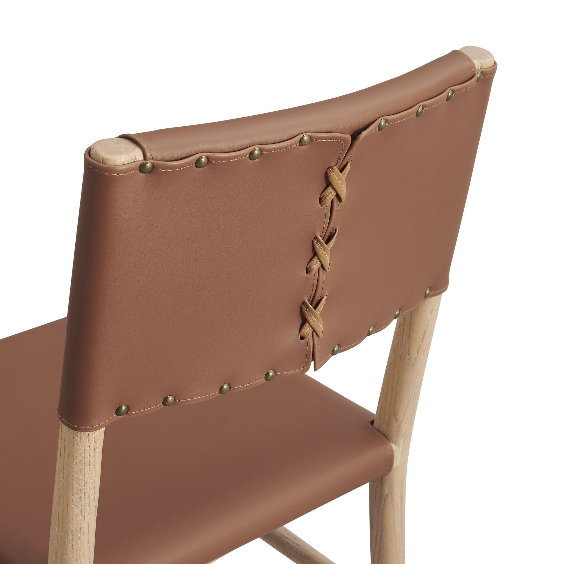 Dover Wood Vegan Leather Dining Chairs