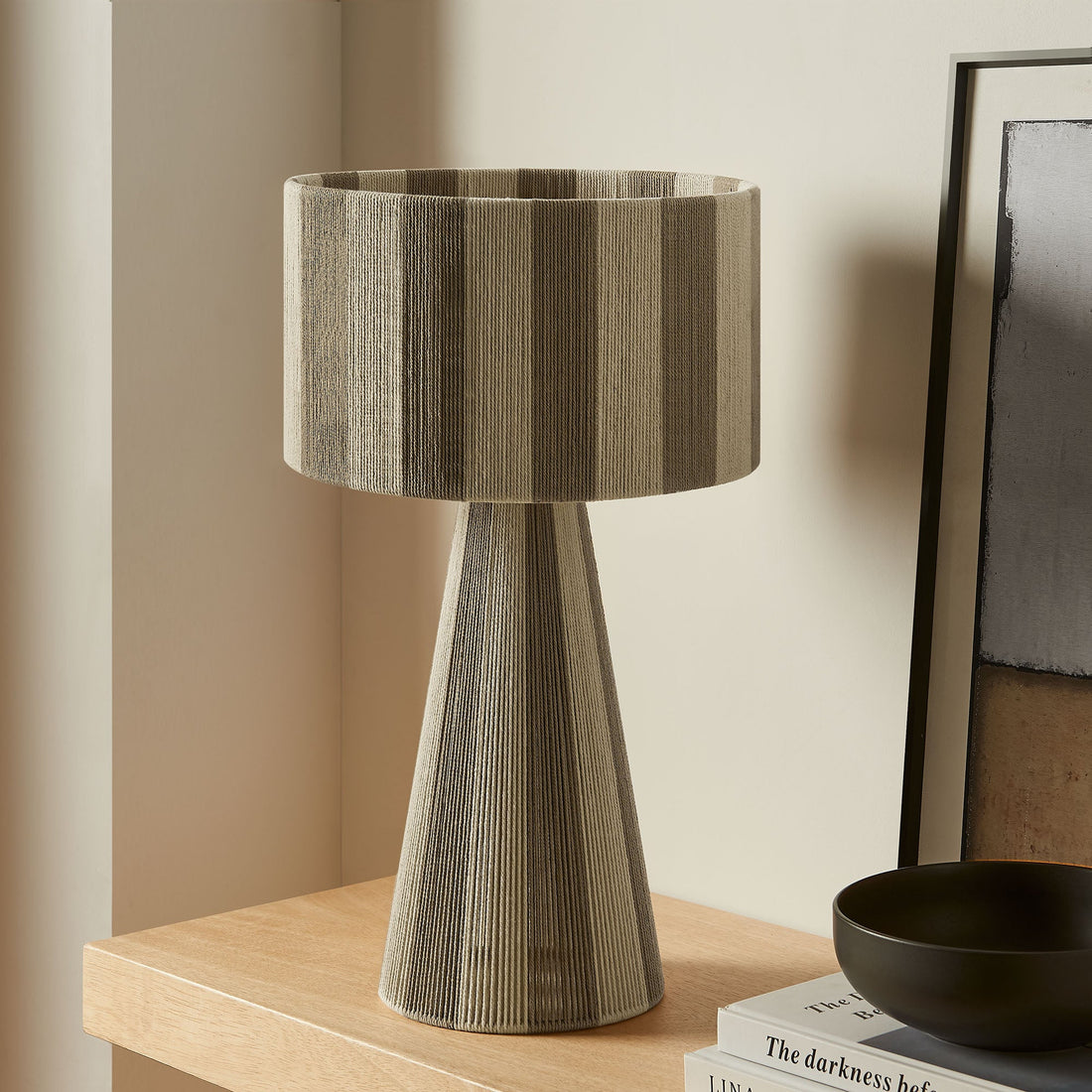 Handwoven Cotton Thread Table Lamp