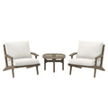 Saratoga 3 Piece Outdoor Patio Teak Wood Furniture