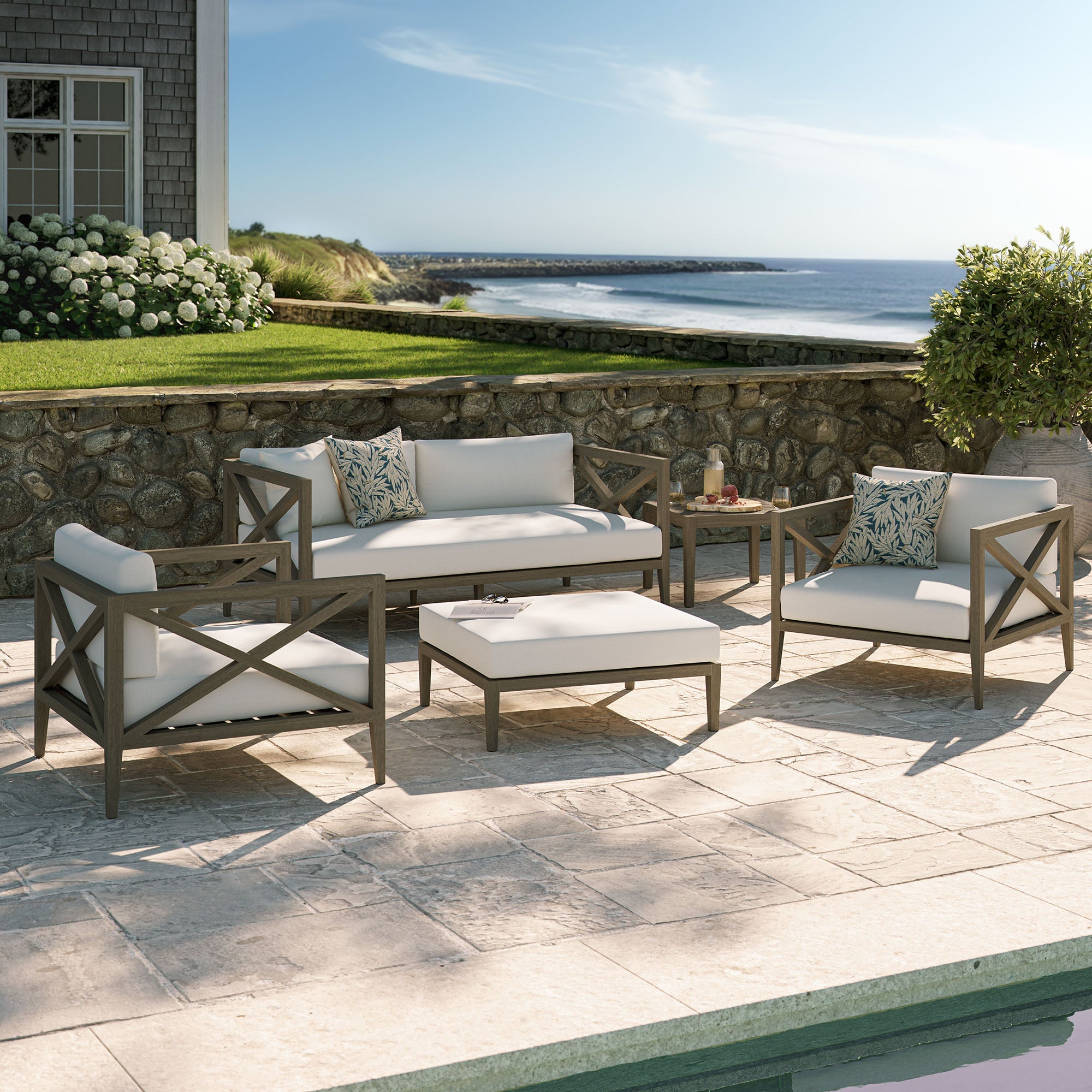 Teak Wood Patio Furniture Set