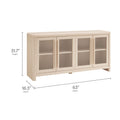 Evren Modern 4 Door Storage Cabinet