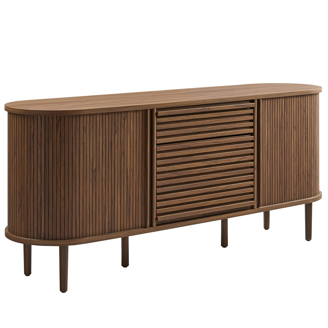 67" Fluted Oval Sideboard