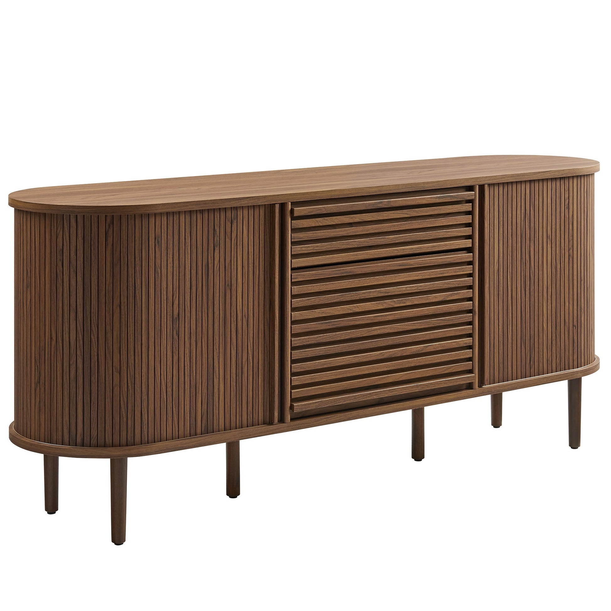 67" Fluted Oval Sideboard