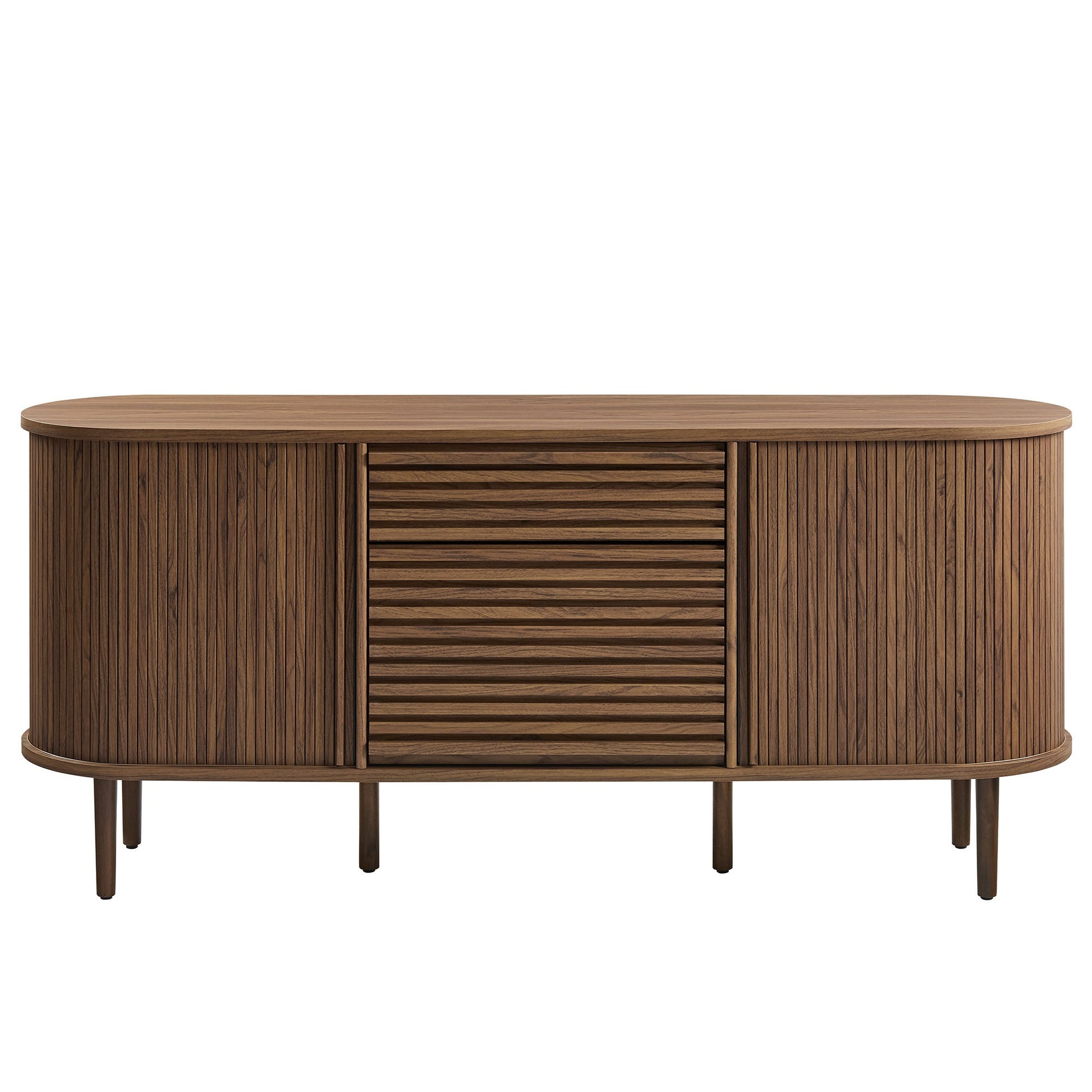 67" Fluted Oval Sideboard