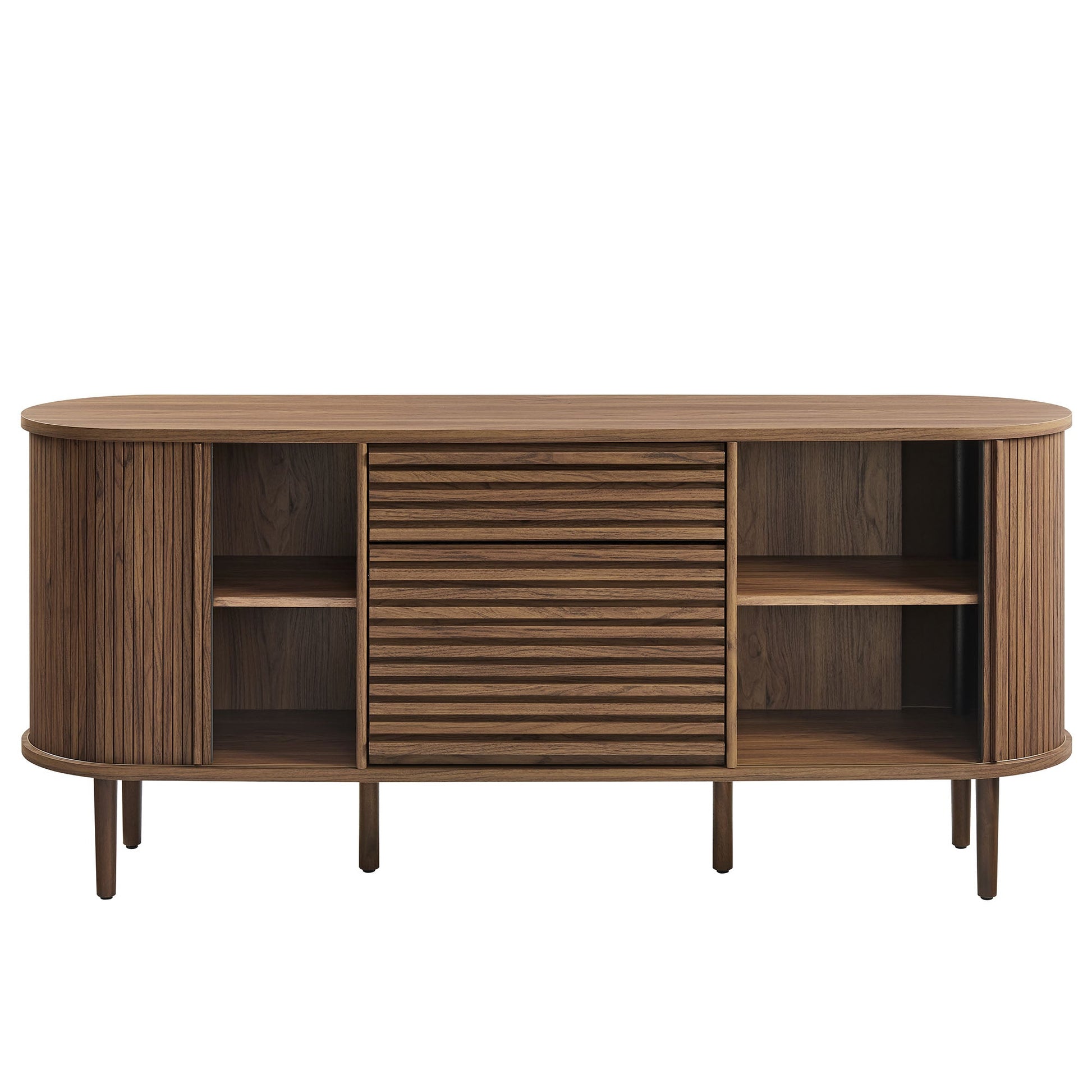 67" Fluted Oval Sideboard