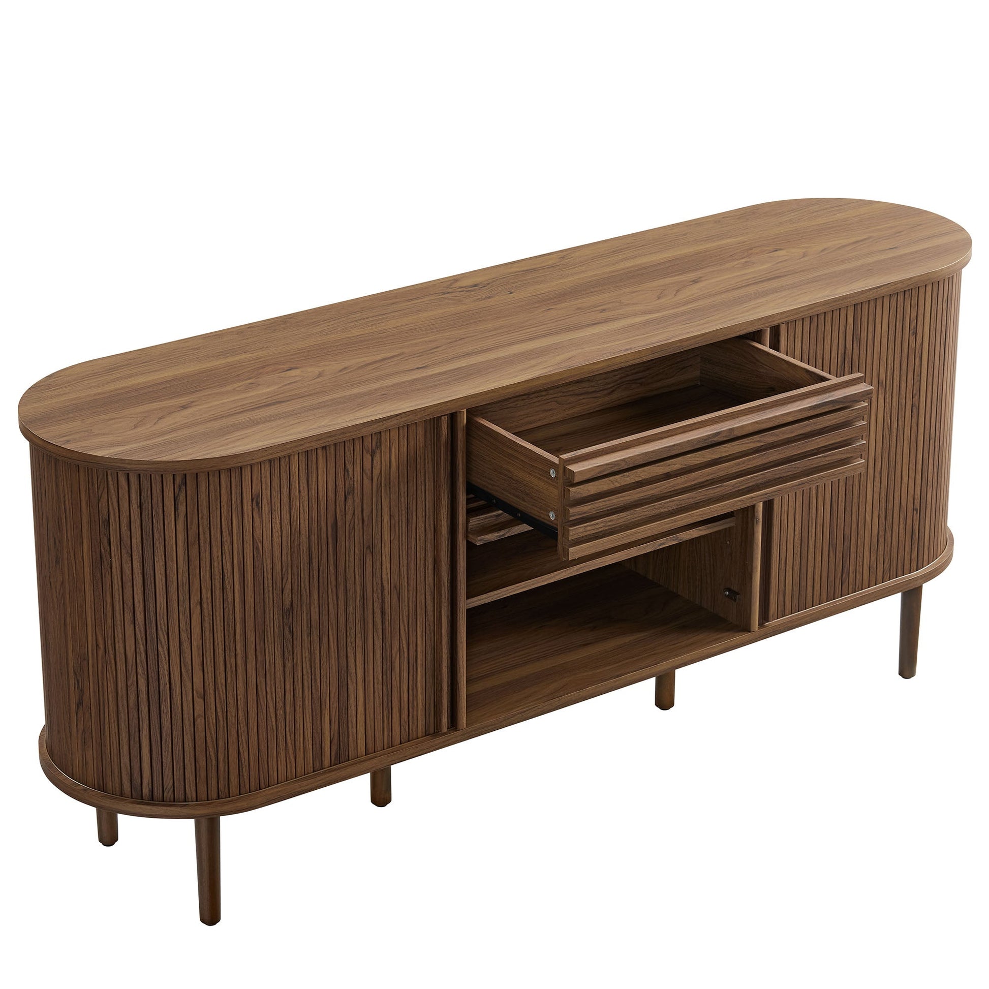 67" Fluted Oval Sideboard