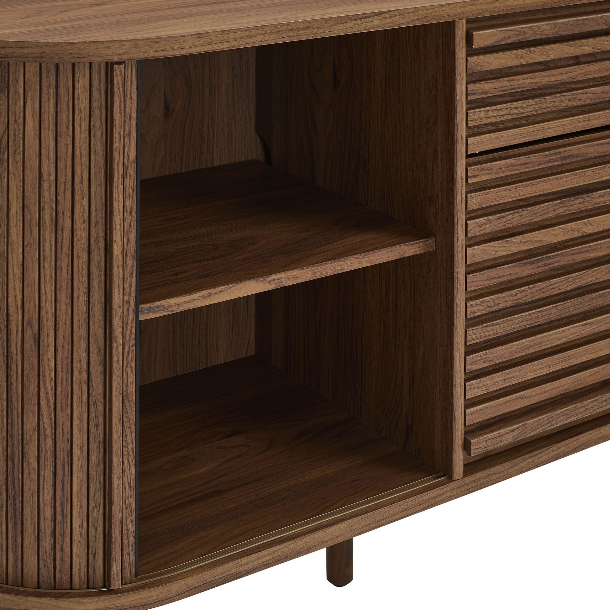 67" Fluted Oval Sideboard