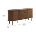 67" Fluted Oval Sideboard
