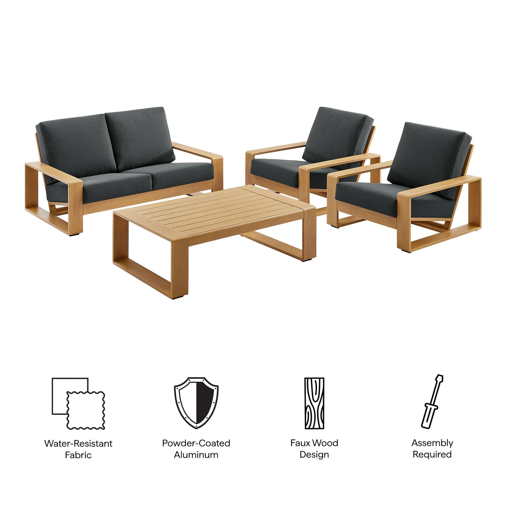Lirienne Outdoor Patio Furniture Set