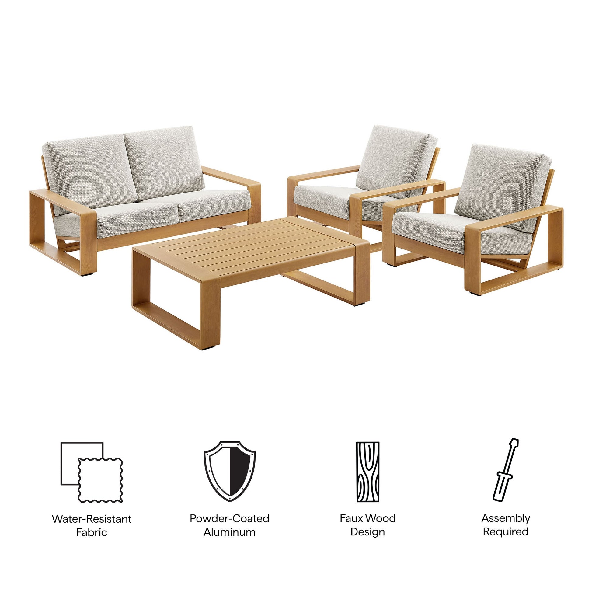 Lirienne Outdoor Patio Furniture Set