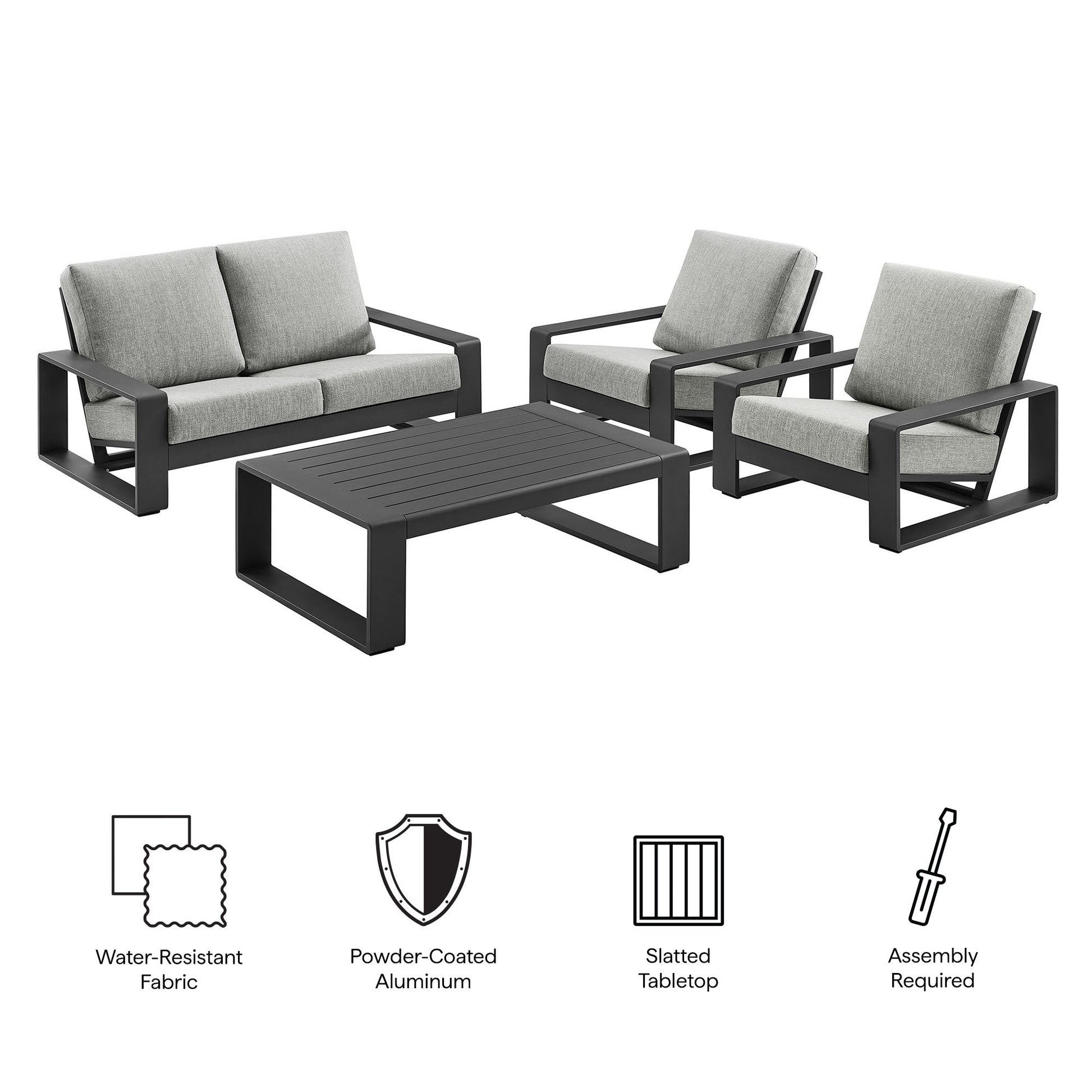 Outdoor Patio 4 Piece Set