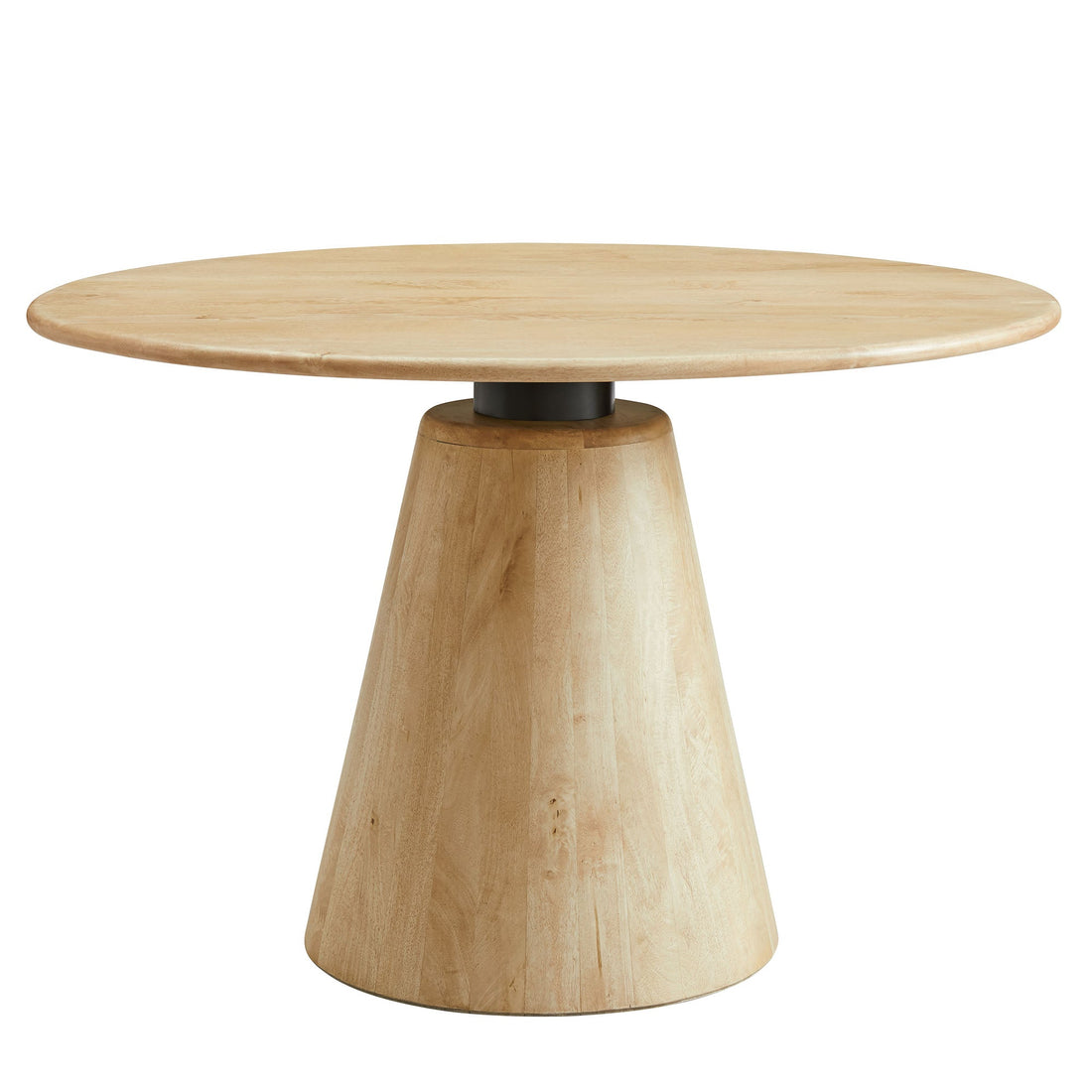 Natural Wood Round Dining Table